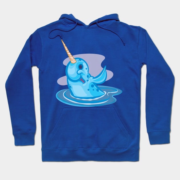 Narwhal Hoodie by majanation